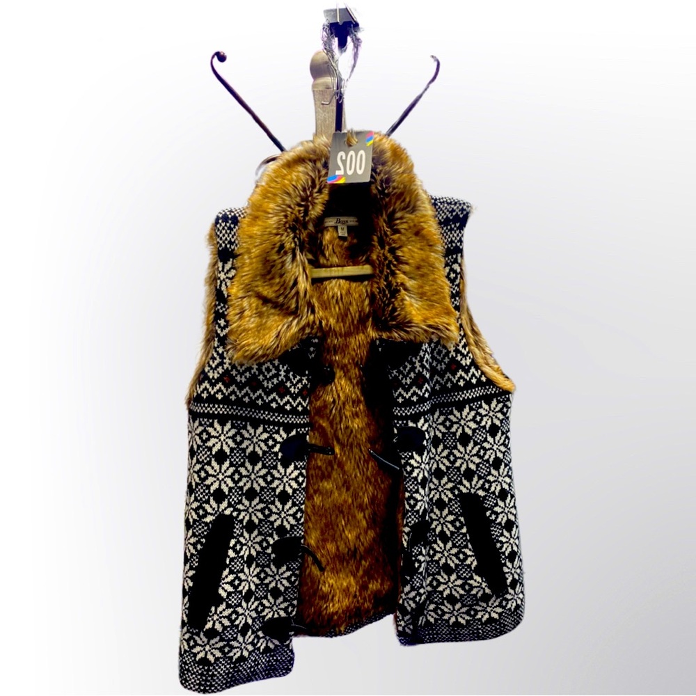 Faux fur vest